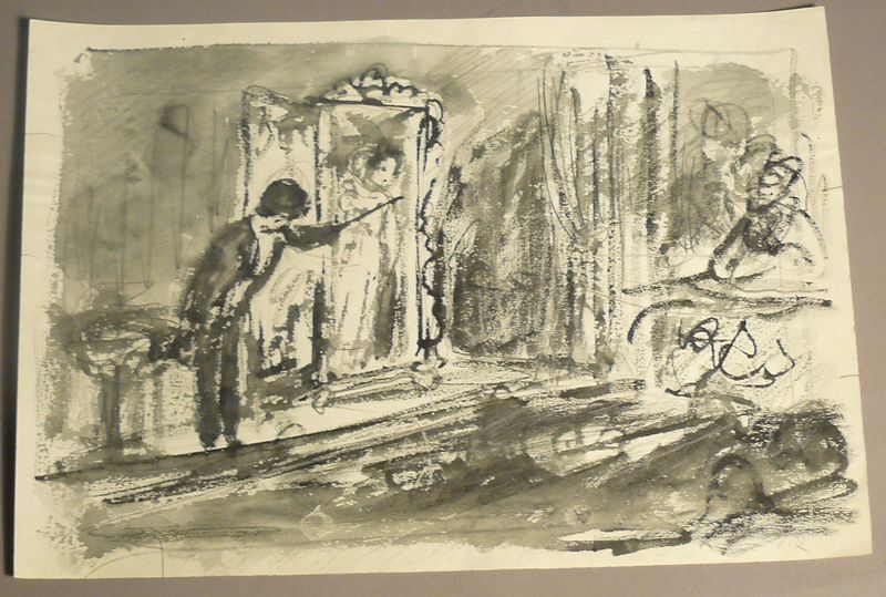 Dvě kresby  - Vlastimil Rada