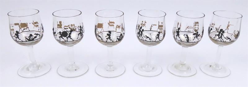 Adolf Beckert, Steinschönau - Skleničky na likér