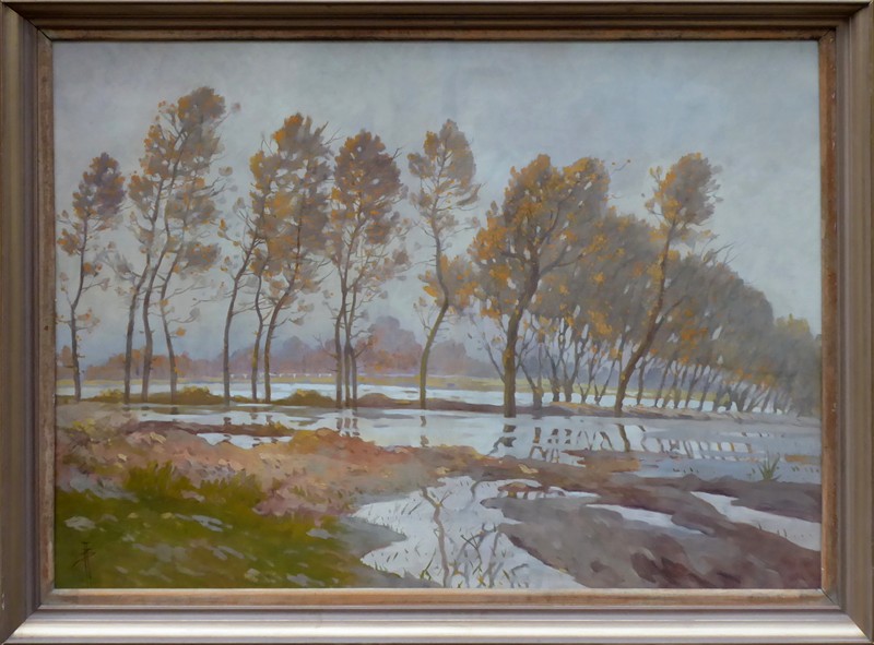 Emile Claus - Symbolistní nálada s topoly