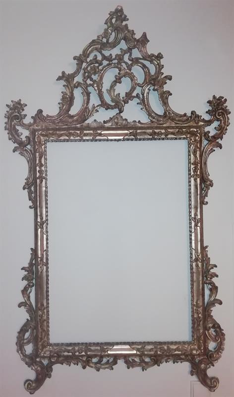 Vyřezávané zlacené zrcadlo