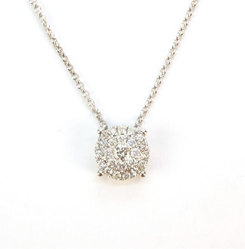 Zlatý náhrdelník s brilianty