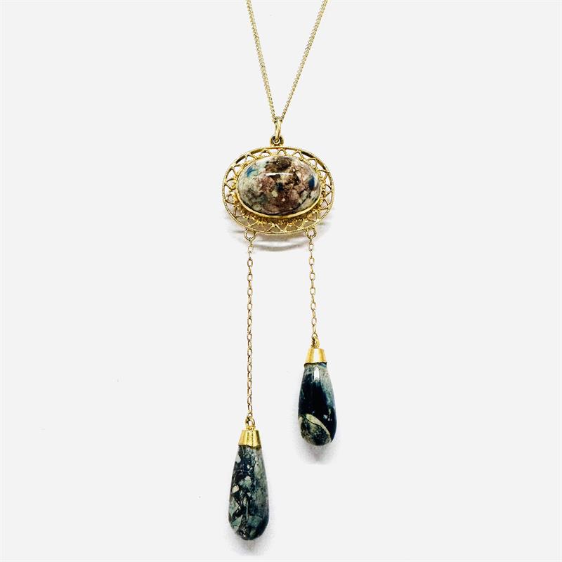 Prvorepublikový náhrdelník ze zlaceného stříbra