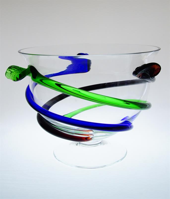 Mísa 116 - autorské hutní sklo Petr NOVOTNÝ sklárna AJETO