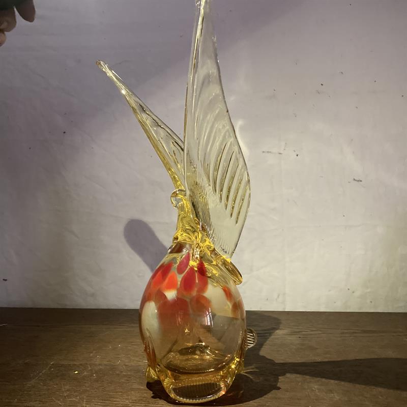 Velká skleněná soška Fénix 33,5 cm !!!