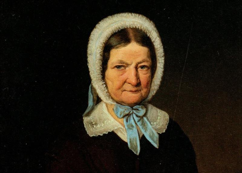 JOHANN NEJEBSE - Portrét, olej, 1849