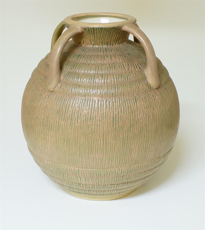 Geometrická secese, velká váza s uchy  zn. AMPHORA Trnovany