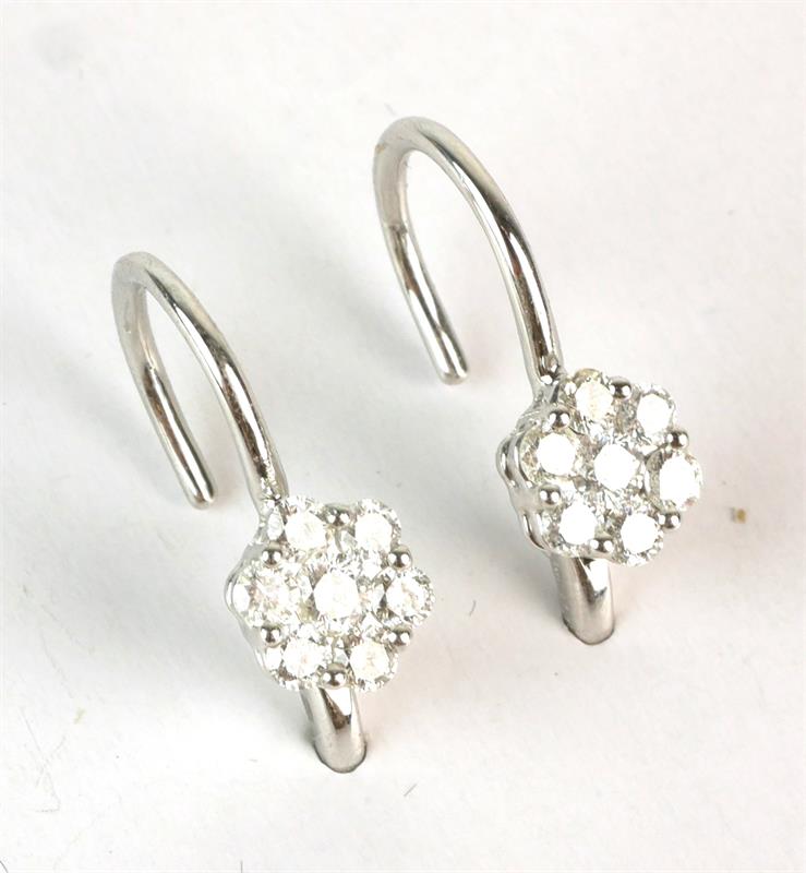 Zlaté náušnice s brilianty 0,8 ct