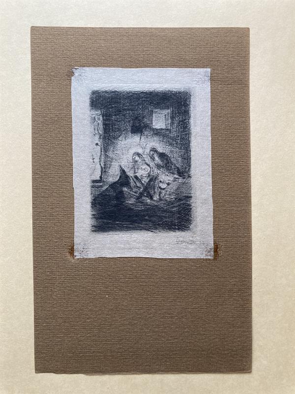 Bohuslav Reynek, Narození Páně I, suchá jehla 1937