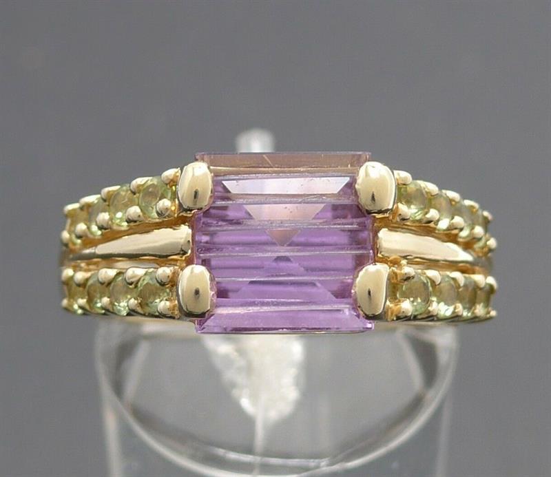 375 Au prsten s amethystem