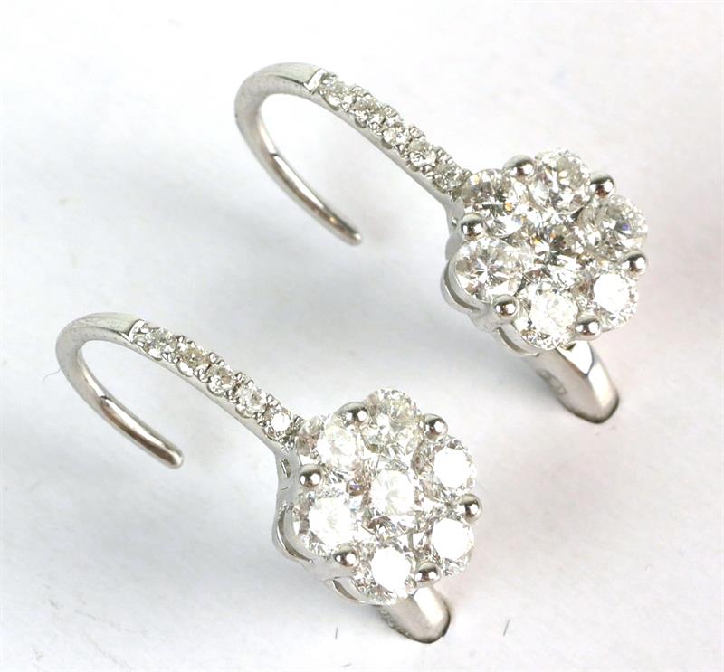 Zlaté náušnice s brilianty 0,82 ct