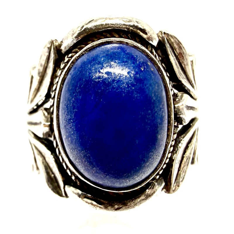 Stříbrný prsten s lápisemm lazuli