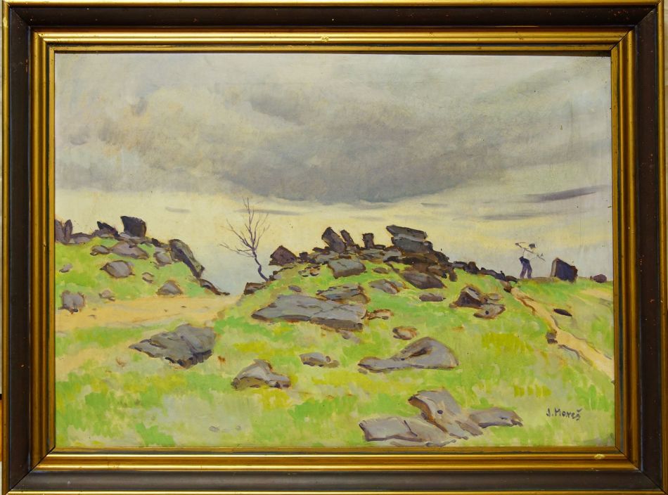 Na hůrce - Josef MAREŠ olejomalba na plátně