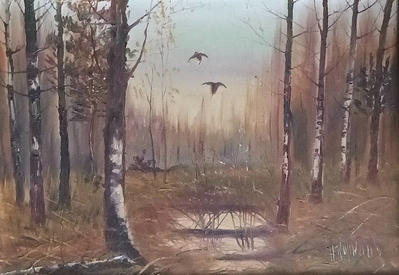 Kachny v lese - I.Kortkin.