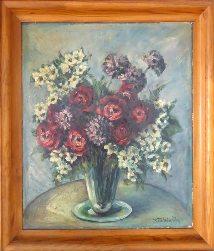 Karla Jelínková - Zátiší s květinami ve váze