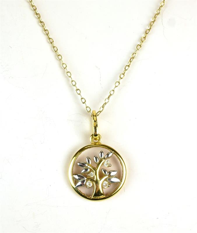 Zlatý náhrdelník s motivem stromu života