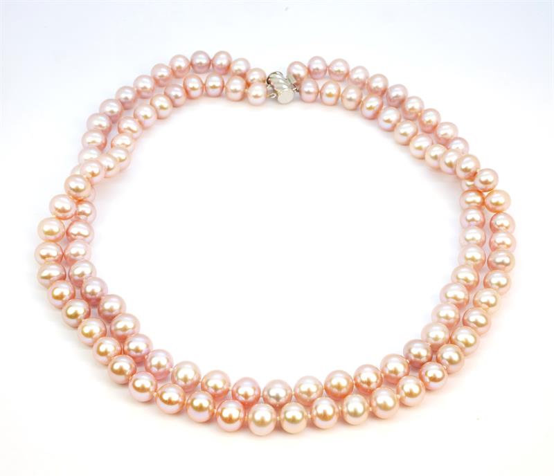 Zlatý perlový náhrdelník