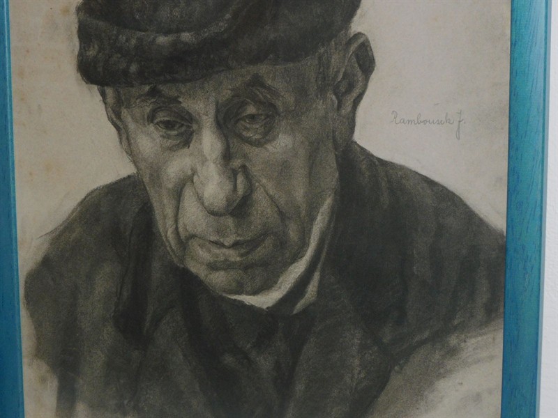 JAN RAMBOUSEK - PORTRÉT, kresba