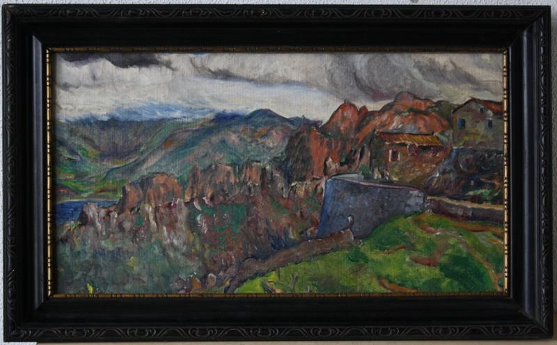 Černý Ota,MYSTICKÁ KRAJINA,1938, Olej
