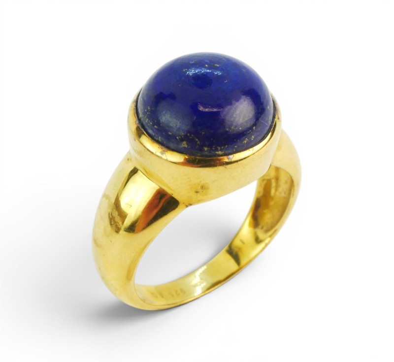 Stříbrný prsten s lapisem lazuli