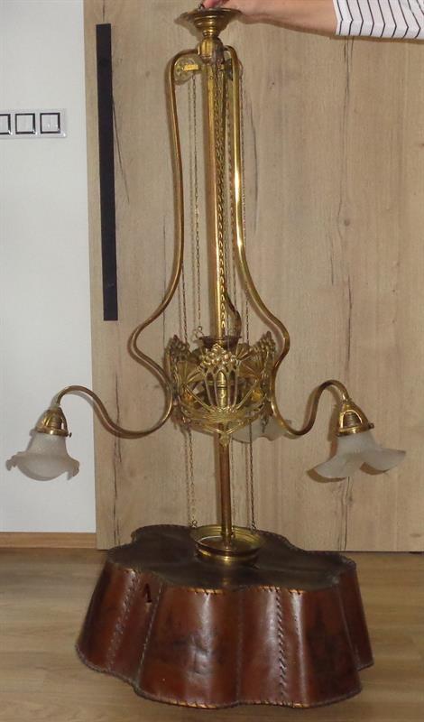 Secesní stahovací lustr