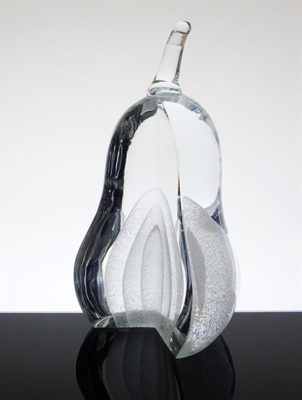 Skleněná plastika "HRUŠKA" René ROUBÍČEK - sklárna Exbror