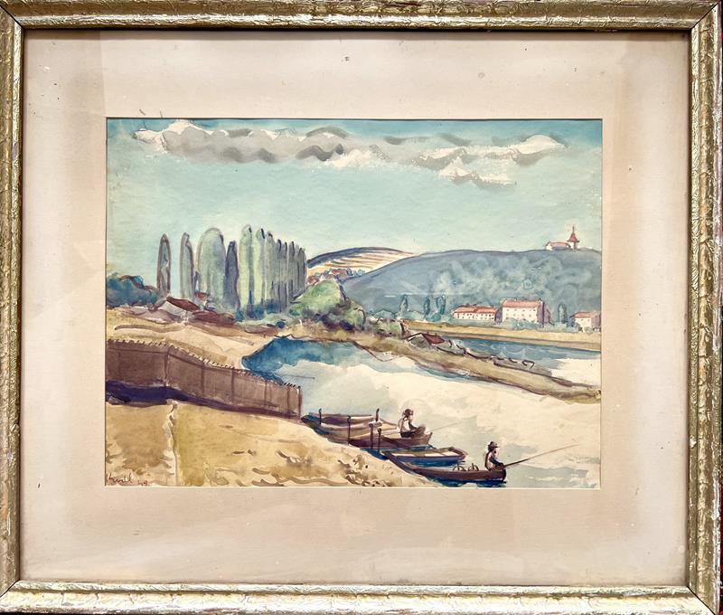 Jiří Kodl: Rybáři u Vltavy (1949)