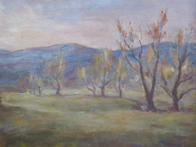 Josef Hlaváček - Podzimní krajina s kopci