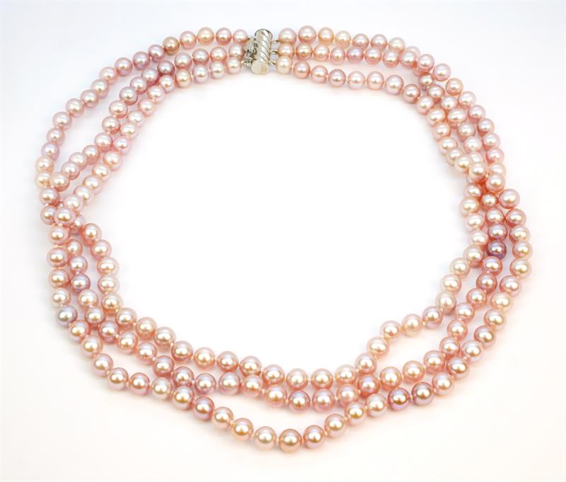 Zlatý perlový náhrdelník