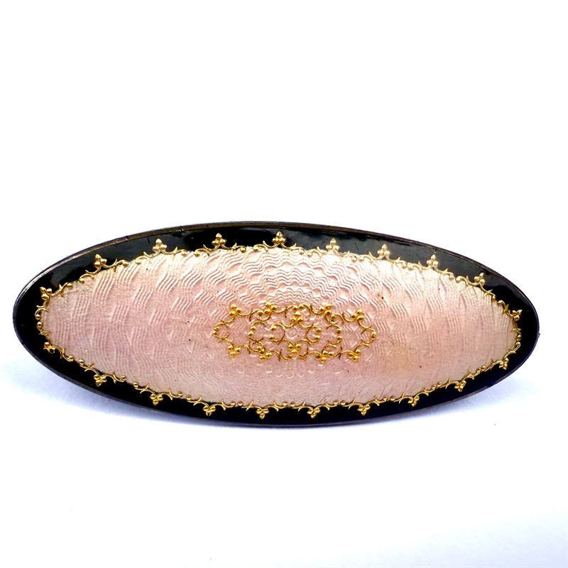 Stříbrná brož zdobená celoplošným smaltem - Nils Erik Elvik