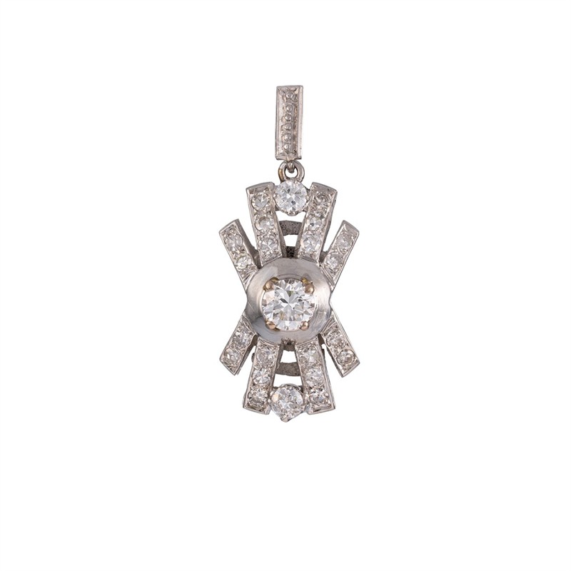 Platinový přívěsek s diamanty 0,94 ct