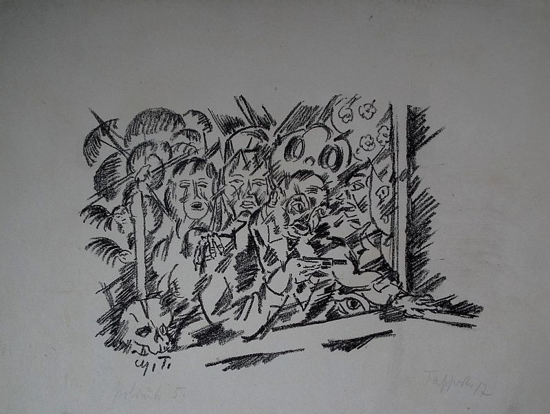 T.Tagger: Marsyas. 3 litografie 1917. Vzácné!