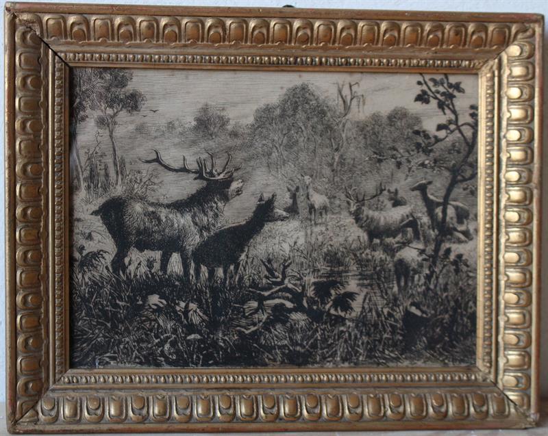 Jeleni v lese - sign