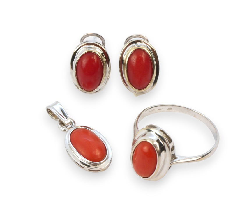 Zlatá souprava s mořskými korály