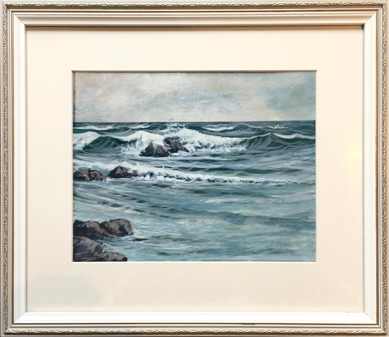 Rozbouřené moře - signováno
