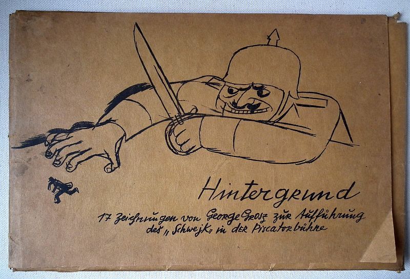 George Grosz: Hintergrund - komplet. Vzácné.