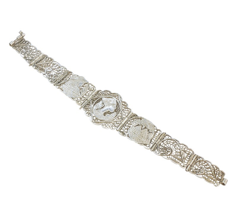 Stříbrný filigránový náramek