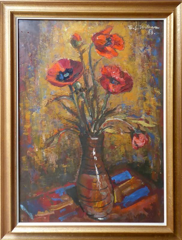 Bohumil Stanislav Urban - Máky v kameninové váze