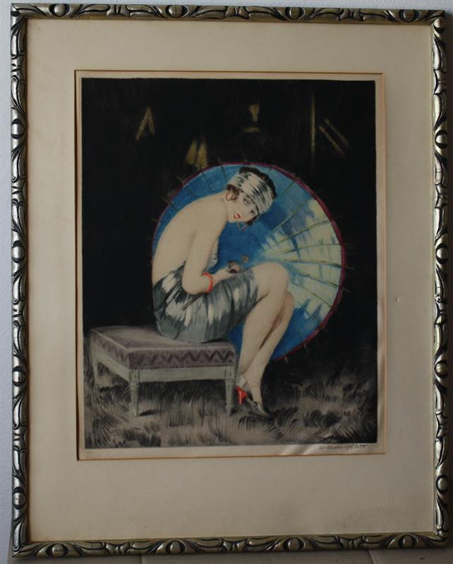 William Albert ABLETT, Žena s destnikem.