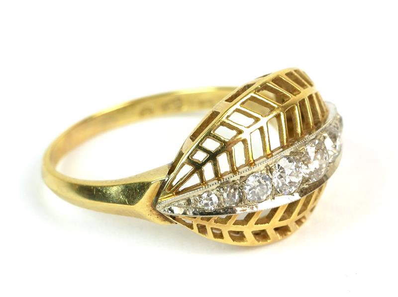 Zlatý prsten s brilianty 0,6 ct