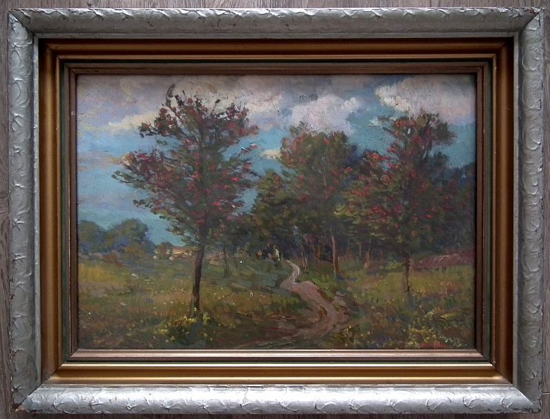 Max Ostrý: Cesta s jeřabinami.