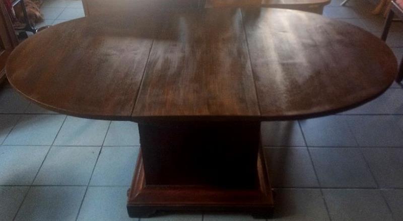 Jídelní stůl oválný rozkládací, art deco