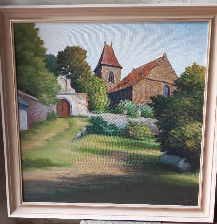 Domažlice, kostel U svatých ze 14. stol, Fr. Halík 1991