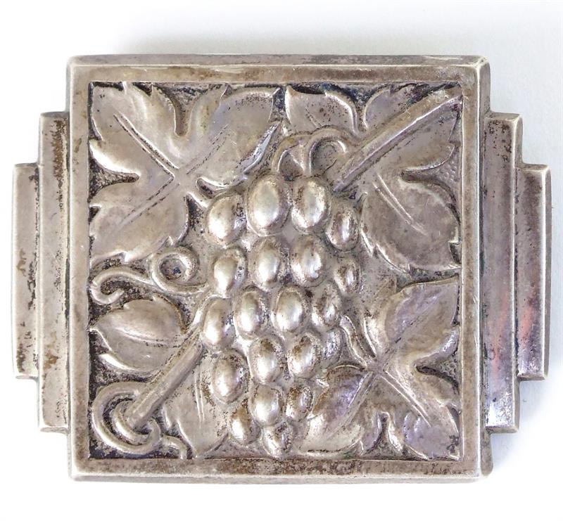 800 Ag art deco brož styl Artěl, monogr. výrobce