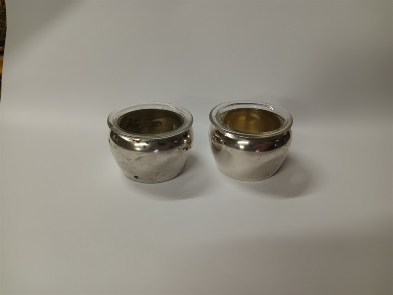 Dvě slánky stříbro