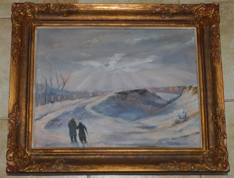 JAN RAMBOUSEK - MOTIV ze SPOŘILOVA, olej