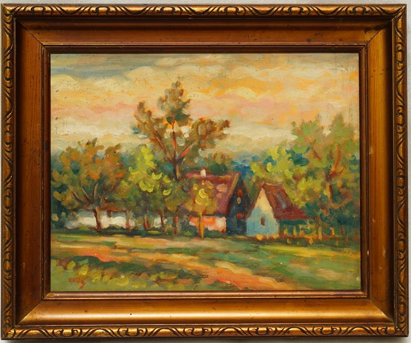 Letní den - Josef BROŽ, olejomalba krajinářský motiv