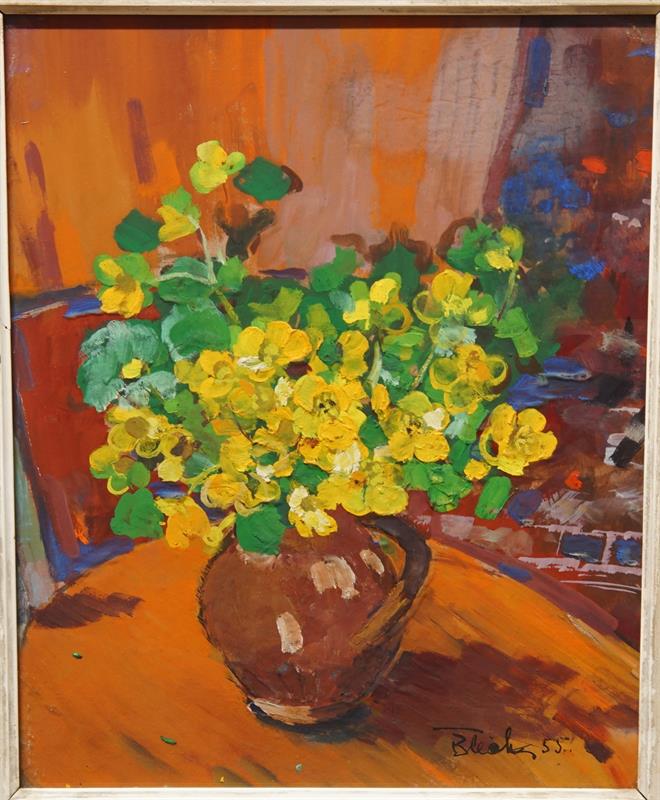 Zátiší "Jarní kytička" Ferdinand BLECHA, tempera 1953