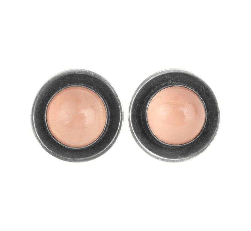 Stříbrné náušnice s růženíny