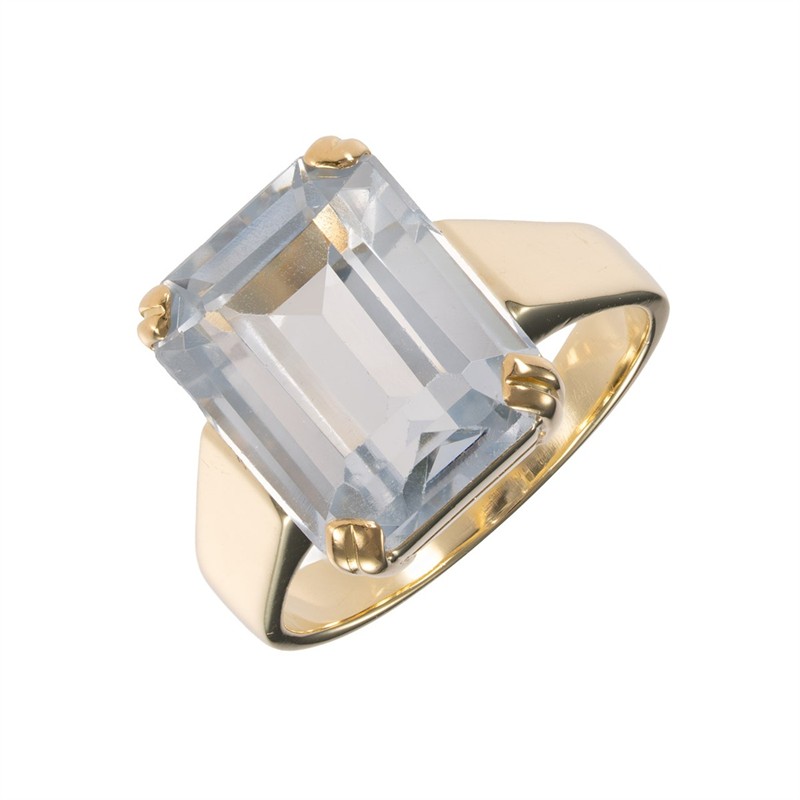 Zlatý prsten se spinelem