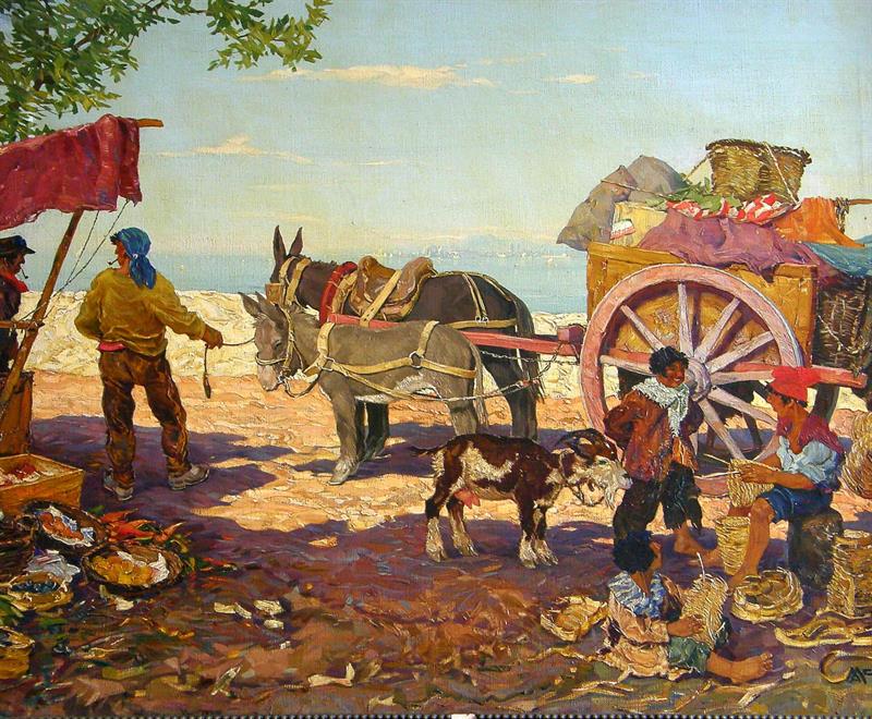 Albert Meindl: Přes Alpy.